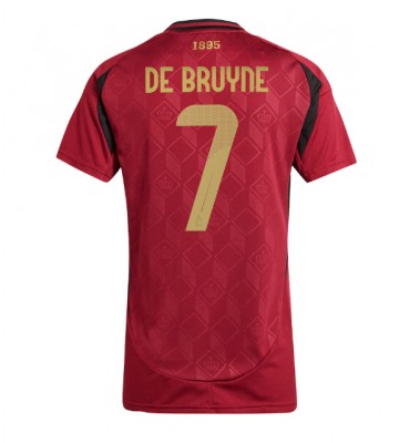 Belgien Kevin De Bruyne #7 Hemmatröja Kvinnor EM 2024 Kortärmad